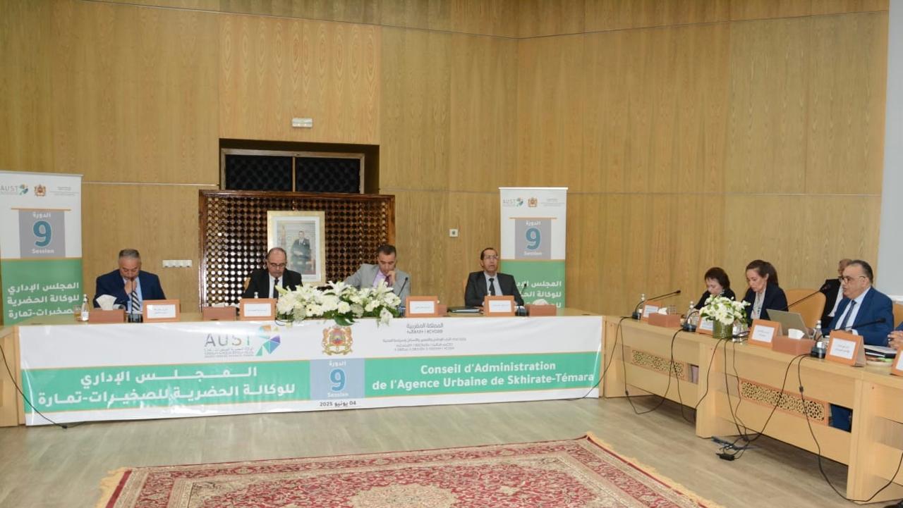Tenue des travaux de la neuvième session du conseil d’administration de l’Agence Urbaine de Skhirate- Témara